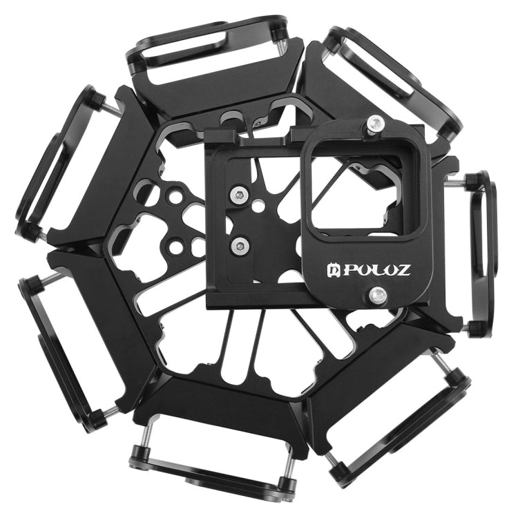 PULUZ 8 in 1 All View Panorama Frame CNC Aluminum Alloy Protective Cage with Screw for GoPro HERO7 /6 /5, 8 in 1 for HERO5 Black PULUZ 8 in 1 All View Panorama Frame CNC Aluminum Alloy Protective Cage with Screw for GoPro HERO7 /6 /5, 8 in 1 for HERO5 Black